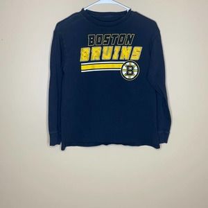 Black NHL Boston Bruins Longsleeve T-Shirt